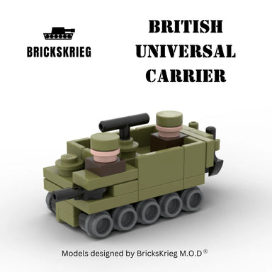Brickskrieg | British | Universal Carrier | 1/100 Scale Blocks Model