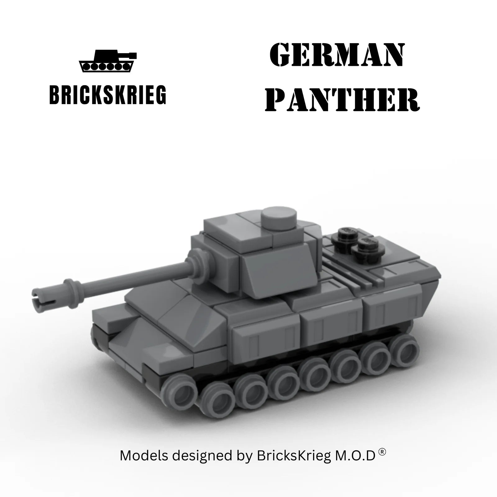 Brickskrieg | German | Panther | 1/100 Scale Blocks Model