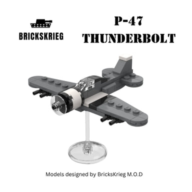Brickskrieg | US | P-47 Thunderbolt | 1/100 Scale Blocks Model