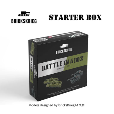 Brickskrieg | Britain vs Germany | Battle in a Box | 1/100 Scale Blocks 2 Player Starter