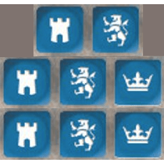 Saga | Medieval Dice Blue | SD19 | Dice Blister Pack