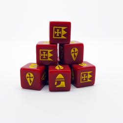 Saga | Medieval Dice Red | SD19 | Dice Blister Pack