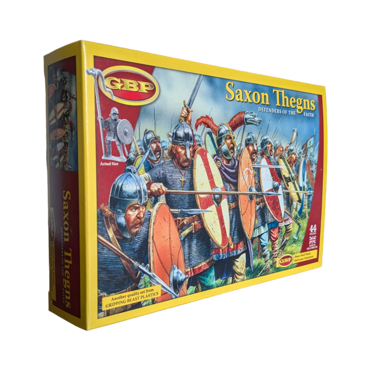 Gripping Beast | Saxon Thegns | 28mm Plastic Unit | North Star Games | Miniature Kingdoms