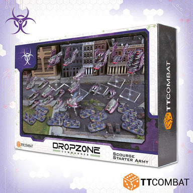 DropZone Commander | Scourge Starter Army | Small Scale Plastic Starter | TTCombat | Miniature Kingdoms