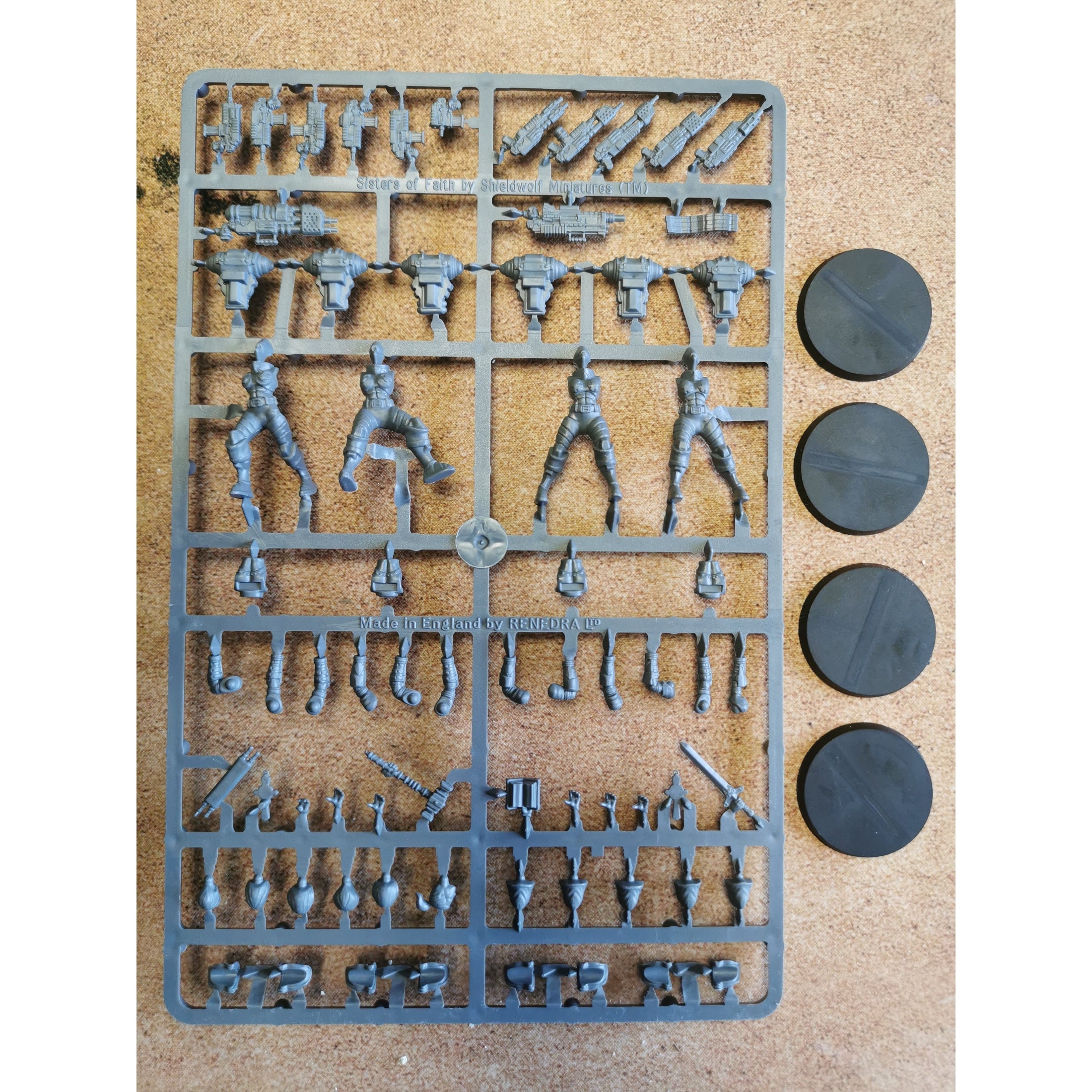 Shieldwolf Miniatures | Sci Fi | Sisters Of Faith | 28mm One Sprue