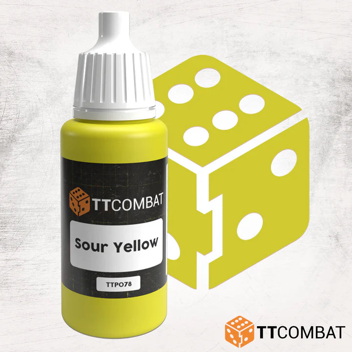 TTCombat | Sour Yellow | 17ml Individual Paint | TTCombat | Miniature Kingdoms