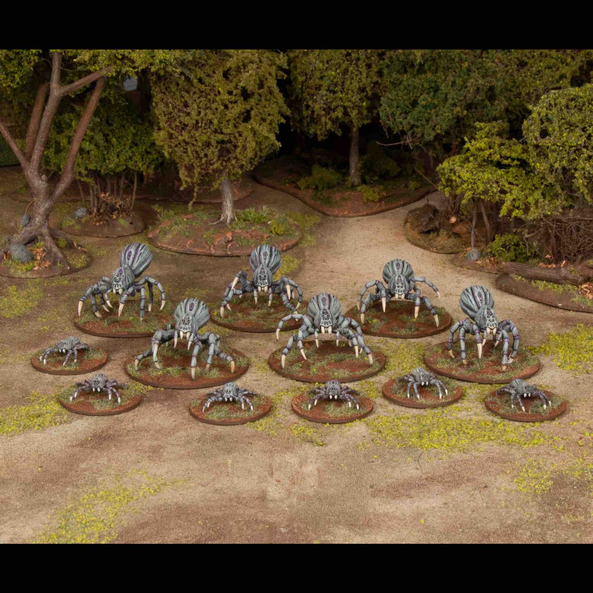 Classic Fantasy | Monsters Giant Spiders | Plastic Unit | Wargames Atlantic | Miniature Kingdoms