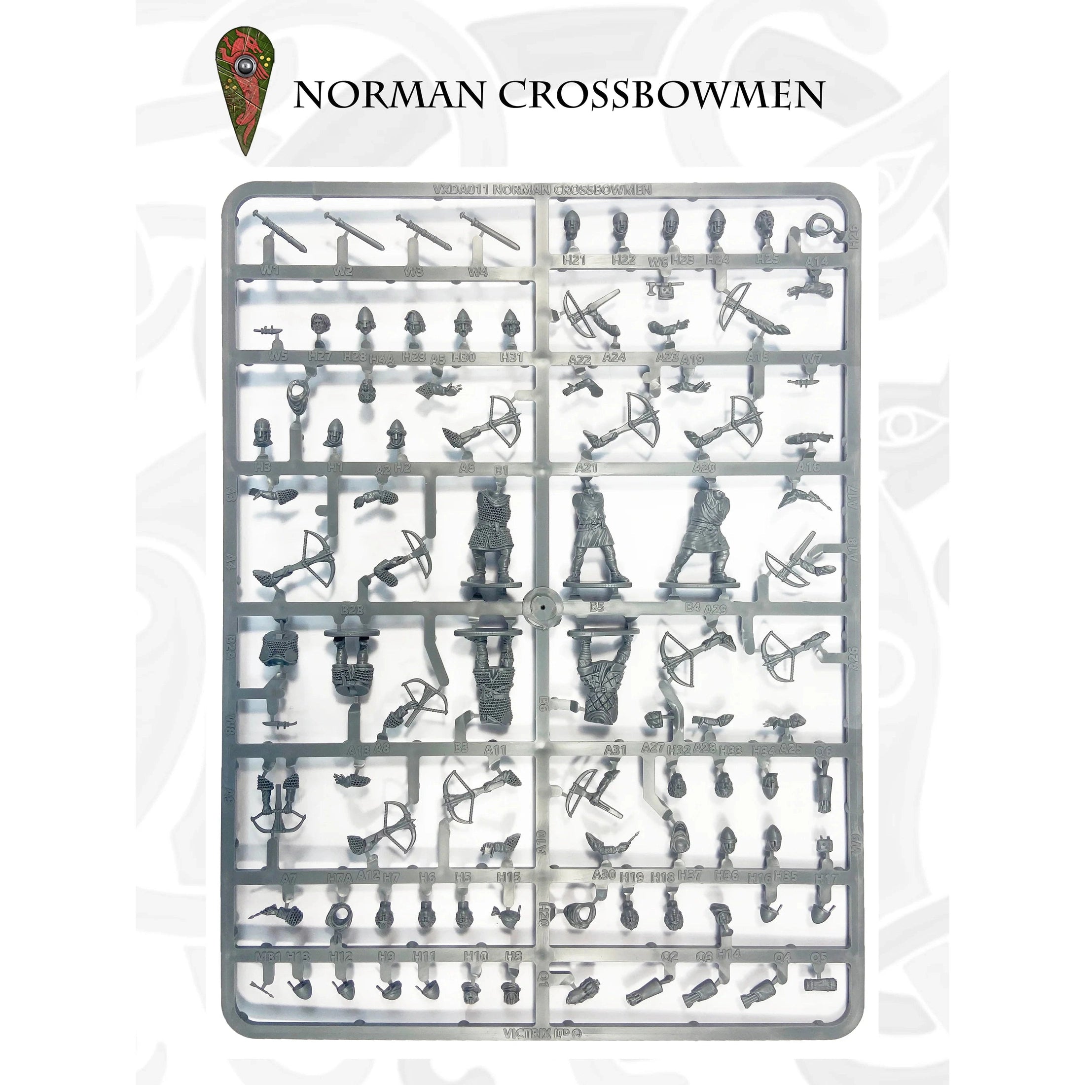 Victrix | Dark Ages Norman Crossbowmen | 28mm Plastic Unit | North Star Games | Miniature Kingdoms