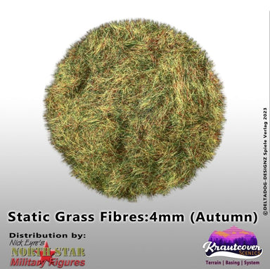 Kraut Cover Scenics | Scenic Static Grass Autumn Four mm | 140ml Basing Terrain | North Star Games | Miniature Kingdoms