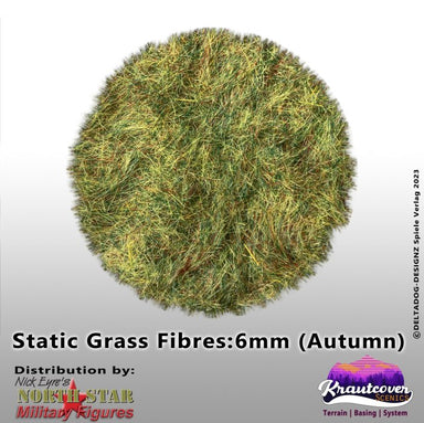 Kraut Cover Scenics | Scenic Static Grass Autumn Six mm | 140ml Basing Terrain | North Star Games | Miniature Kingdoms