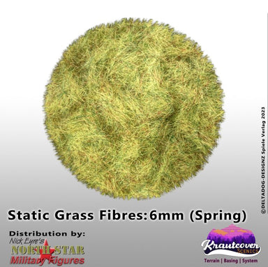 Kraut Cover Scenics | Scenic Static Grass Spring Six mm SP | 140ml Basing Terrain | North Star Games | Miniature Kingdoms