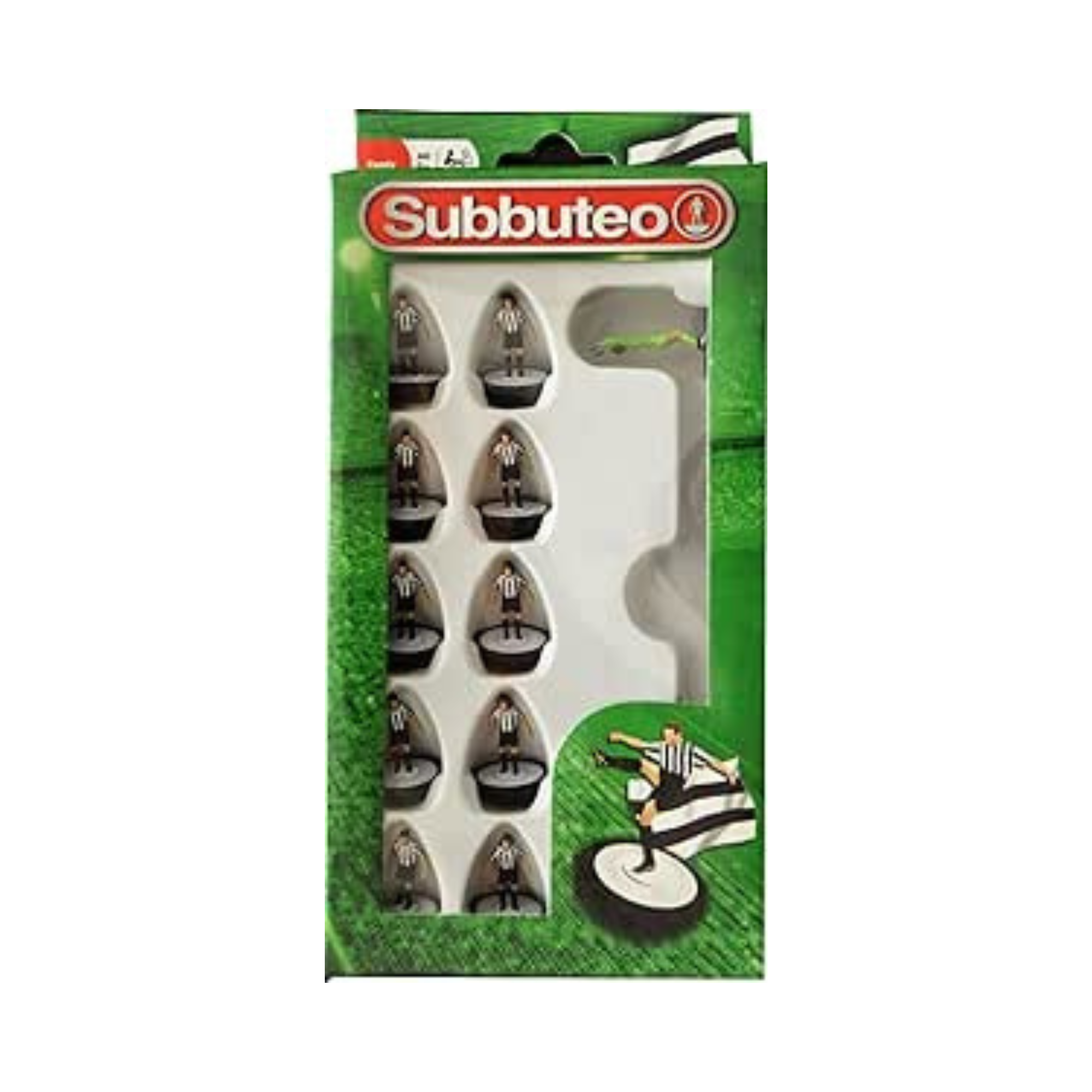 Subbuteo | Black and White Stripes Team | University Games | Miniature Kingdoms