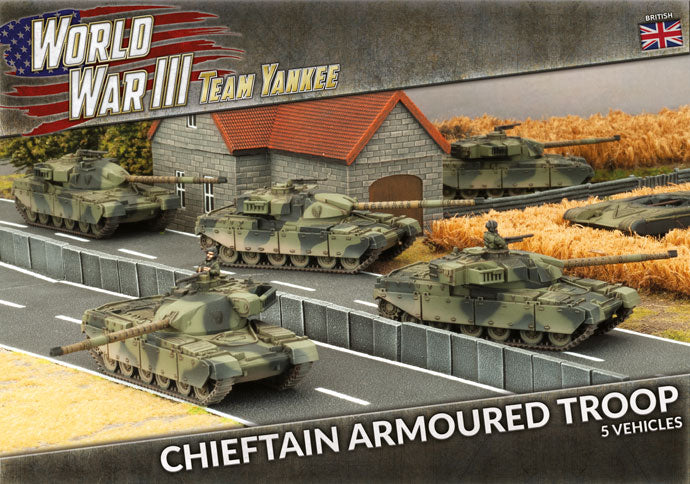 Team Yankee | British | Chieftain Armoured Troop | 15mm Plastic Unit