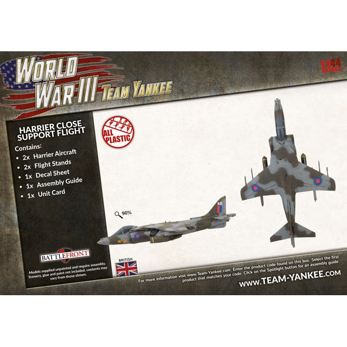 Team Yankee | British | Harrier Close Support | 15mm Plastic Unit