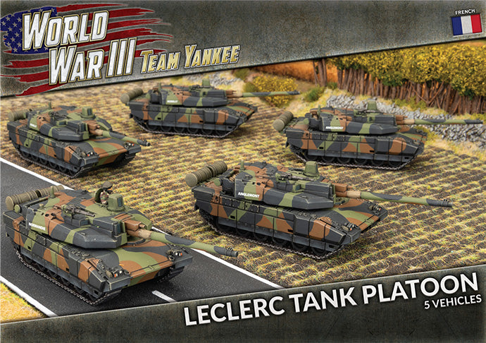 Team Yankee | French | Leclerc Tank Platoon| 15mm Plastic Unit