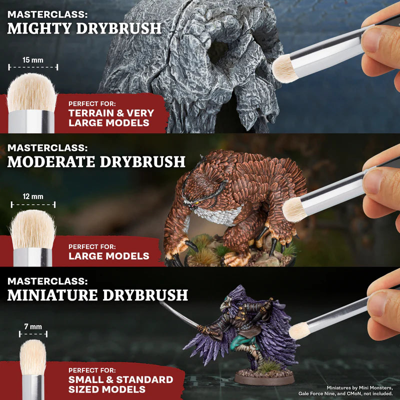 The Army Painter | Masterclass Drybrush Set | Brush Set