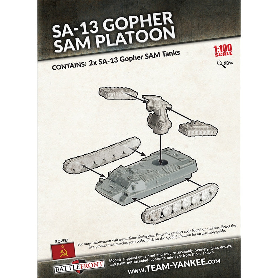 Team Yankee | Soviet | SA-13 Gopher plain box | 15mm Resin / Metal Unit