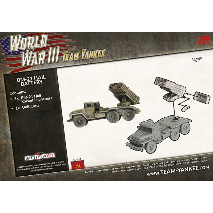 Team Yankee | Soviet | BM-21 Hail Battery | 15mm Plastic Unit