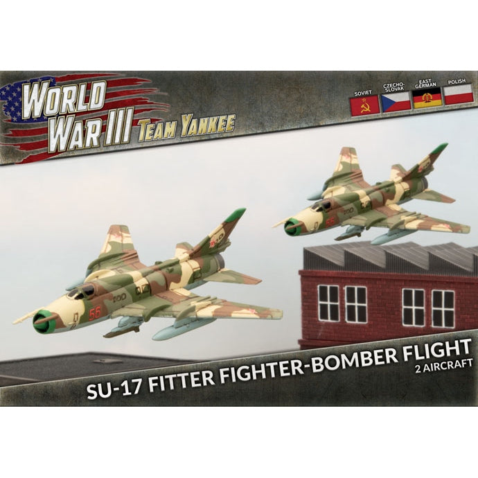 Team Yankee | Soviet | Su 17 Fitter Fighter Bomber Flight | 15mm Plastic Unit