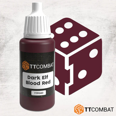 TTCombat | Dark Elf Blood Red | 17ml Individual Paint | TTCombat | Miniature Kingdoms