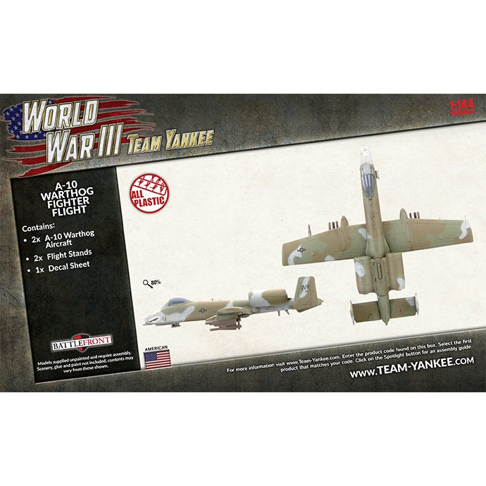 Team Yankee | American | A10 Warthog Fighter Flight | 15mm Plastic Unit