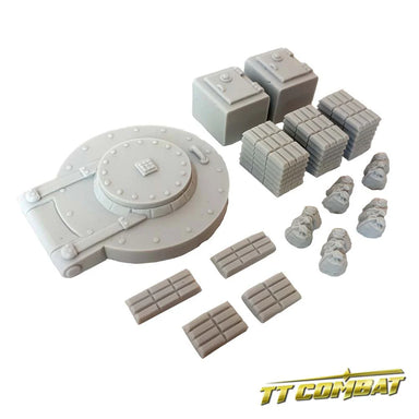 Tabletop Scenics | City Streets Bank Accessories | 28mm Resin Blister Pack