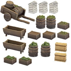 Tabletop Scenics | Fantasy Realms Halfling Produce | 28mm Resin Blister Pack