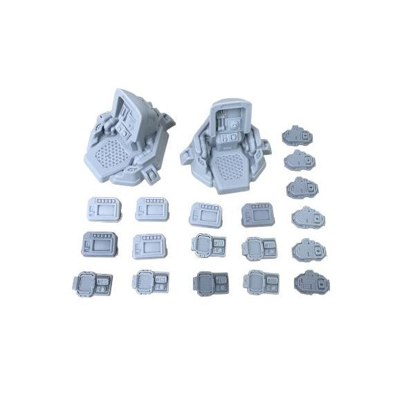 Tabletop Scenics | Industrial Hive Control Panels | 28mm Resin Blister Pack