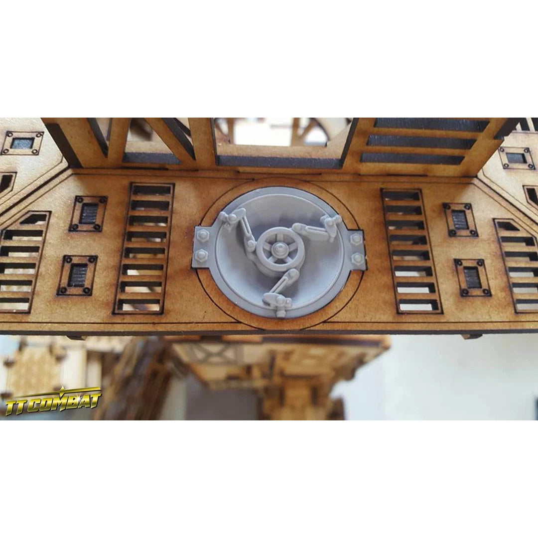 Tabletop Scenics | Industrial Hive Hatches | 28mm Resin Blister Pack