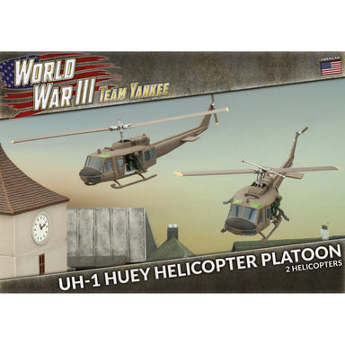 Team Yankee | American | UH-1 Huey Helicopter Platoon | 15mm Plastic Unit