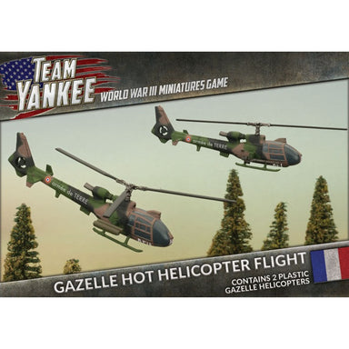Team Yankee | French | Gazelle HOT Helicopter Flight | 15mm Plastic Unit