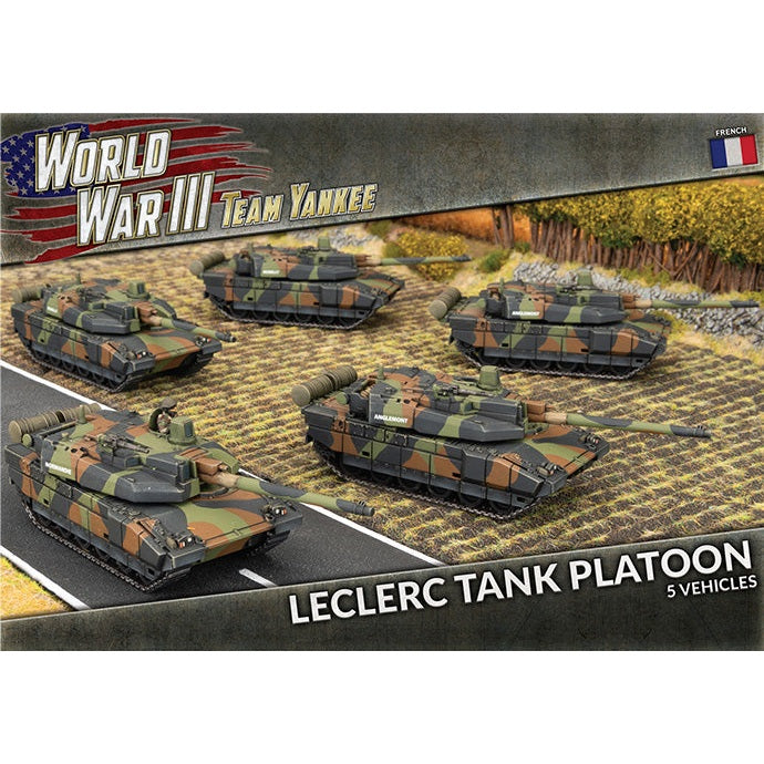 Team Yankee | French | Leclerc Tank Platoon| 15mm Plastic Unit
