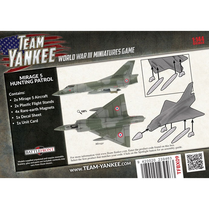 Team Yankee | French | Mirage 5 Hunting Patrol | 15mm Plastic Unit