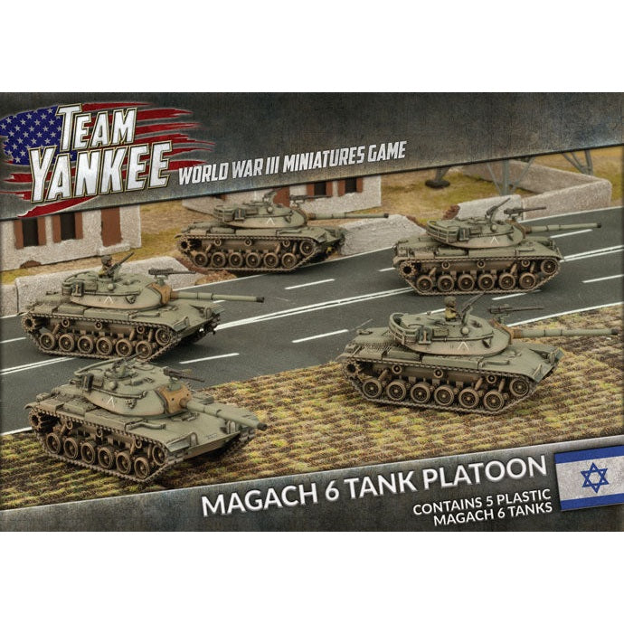 Team Yankee | Israeli | Magach Blazer Platoon IDF | 15mm Plastic Unit