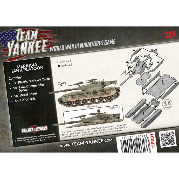 Team Yankee | Israeli | Merkava Tank Platoon IDF | 15mm Plastic Unit