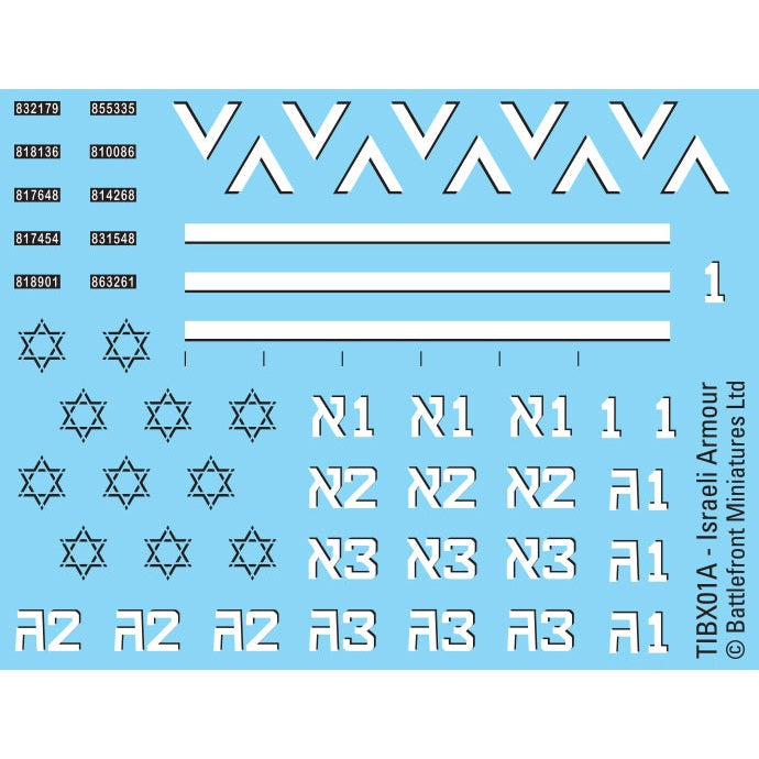 Team Yankee | Israeli | Merkava Tank Platoon IDF | 15mm Plastic Unit
