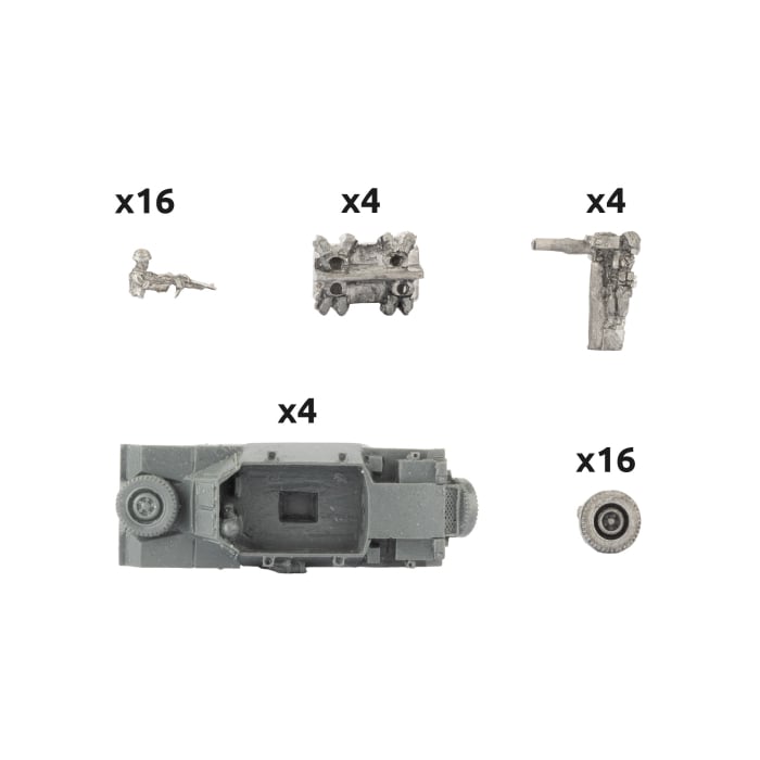 Team Yankee | Israeli | Rabbi Platoon IDF | 15mm Resin / Metal Blister Pack