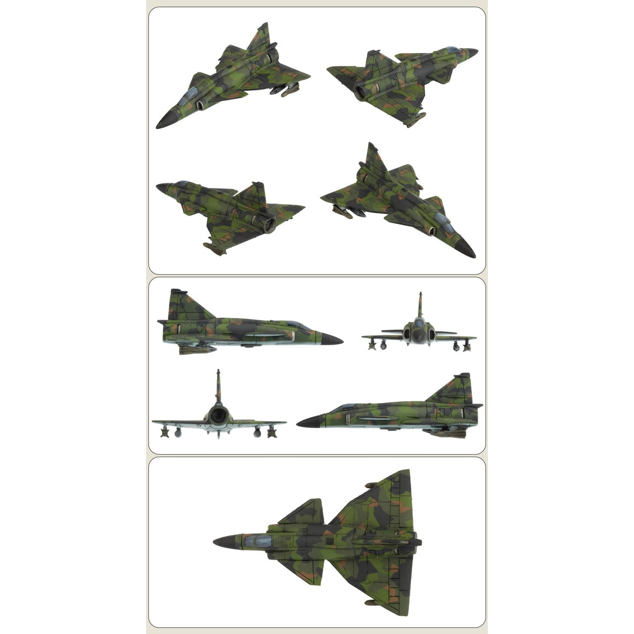 Team Yankee | Sweden | AJ37 Viggen Attack Group | 15mm Plastic Unit