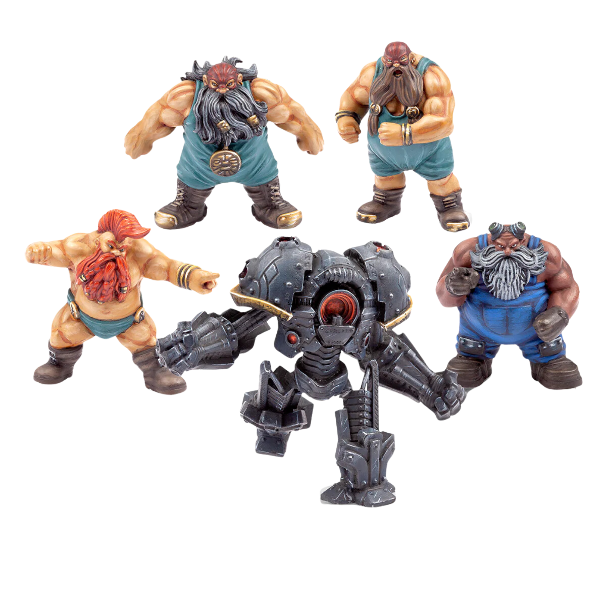 Rumbleslam | Team Runic Thunder | 28mm Resin Small Box | TTCombat | Miniature Kingdoms