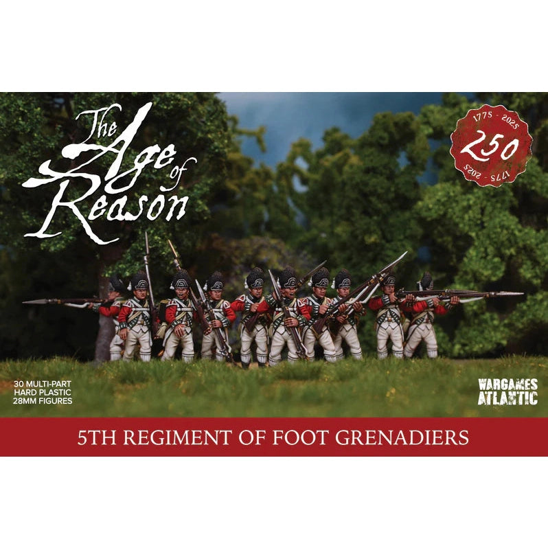 The Age of Reason | 5th Regiment of Foot Grenadiers | 28mm Plastic Unit