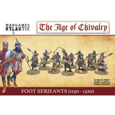Wargames Atlantic | Age Of Chivalry | Foot Serjeants | 28mm Plastic Unit