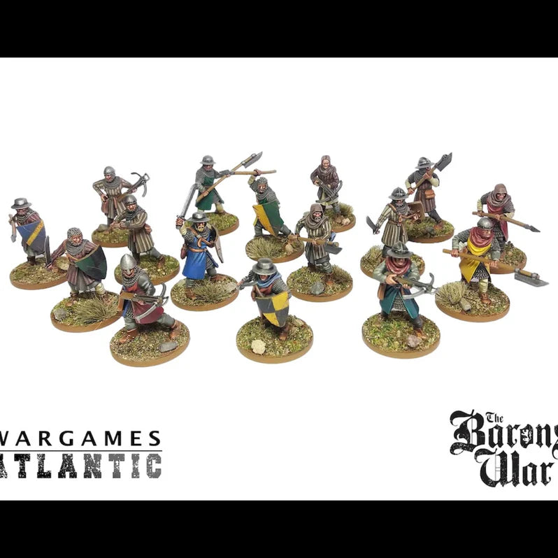 Wargames Atlantic | Age Of Chivalry | Foot Serjeants | 28mm Plastic Unit