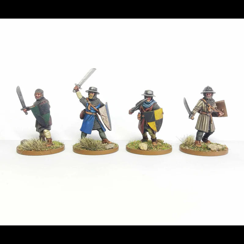 Wargames Atlantic | Age Of Chivalry | Foot Serjeants | 28mm Plastic Unit