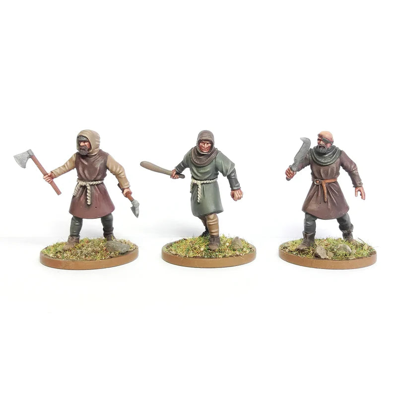 Wargames Atlantic | Age Of Chivalry | Peasant Levy 1100-1350 | 28mm Plastic Unit