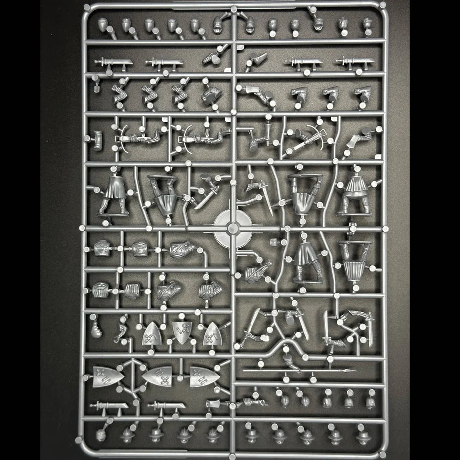 Wargames Atlantic | The Age of Chivalry | Foot Serjeants 1150-1320 | Single Sprue|