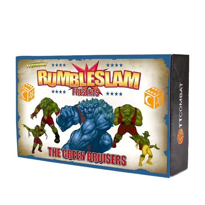 Rumbleslam | Team The Green Bruisers | 28mm Resin Small Box | TTCombat | Miniature Kingdoms