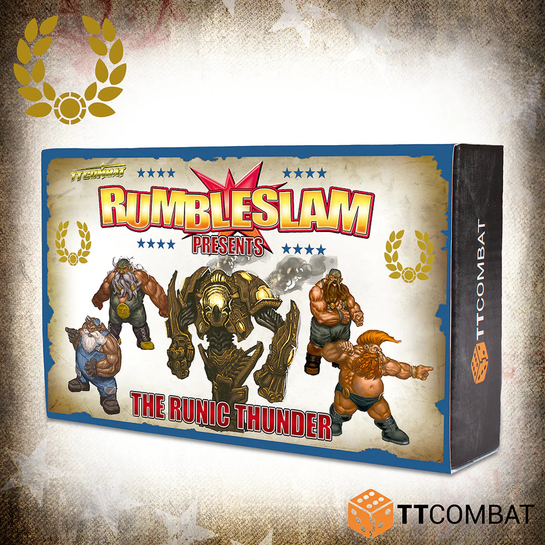 Rumbleslam | Team Runic Thunder | 28mm Resin Small Box | TTCombat | Miniature Kingdoms