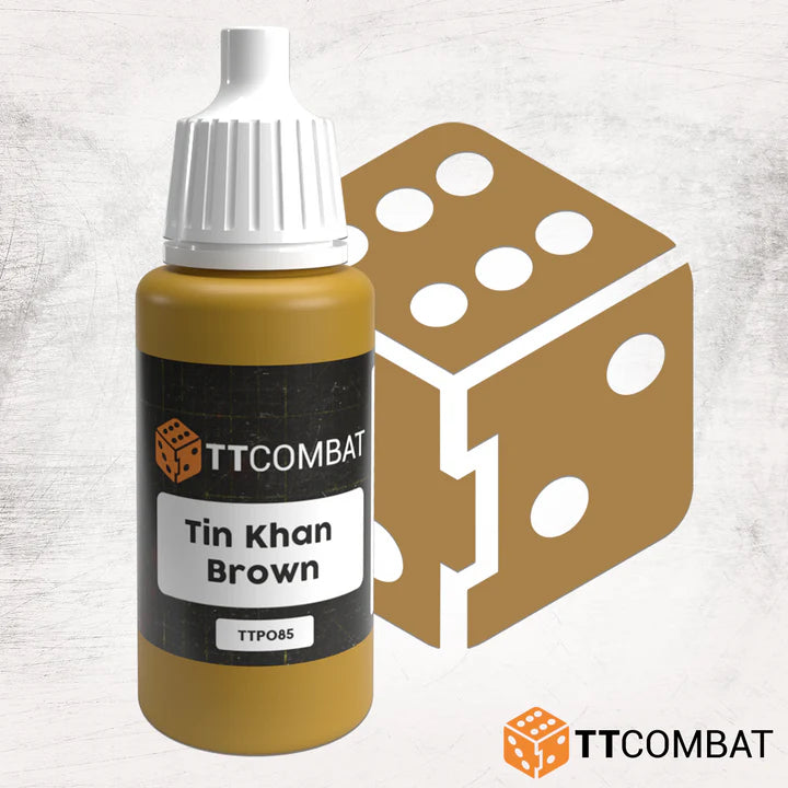 TTCombat | Tin Khan Brown | 17ml Individual Paint | TTCombat | Miniature Kingdoms