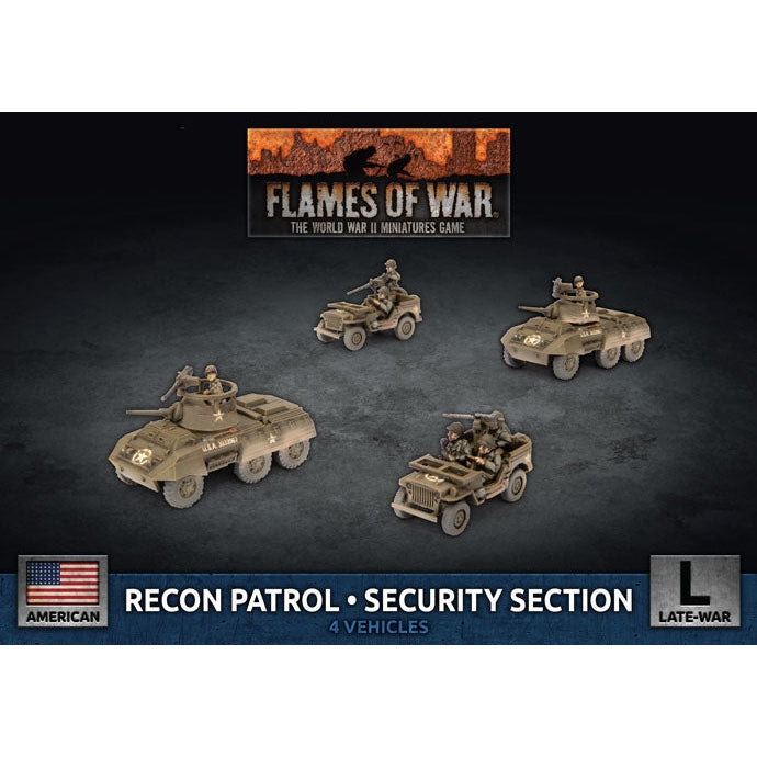 Flames of War | American Recon Patrol Security Section | 15mm Plastic Unit