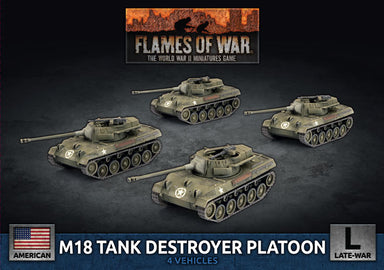 Flames of War | American M18 Tank Destroyer Platoon | 15mm Plastic Unit